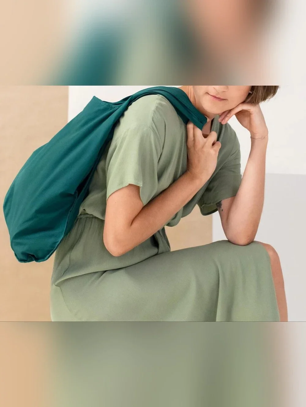 ♥️BUY 2 GET 1 FREE Notabag Original – Forest Green Bag & Backpack in One